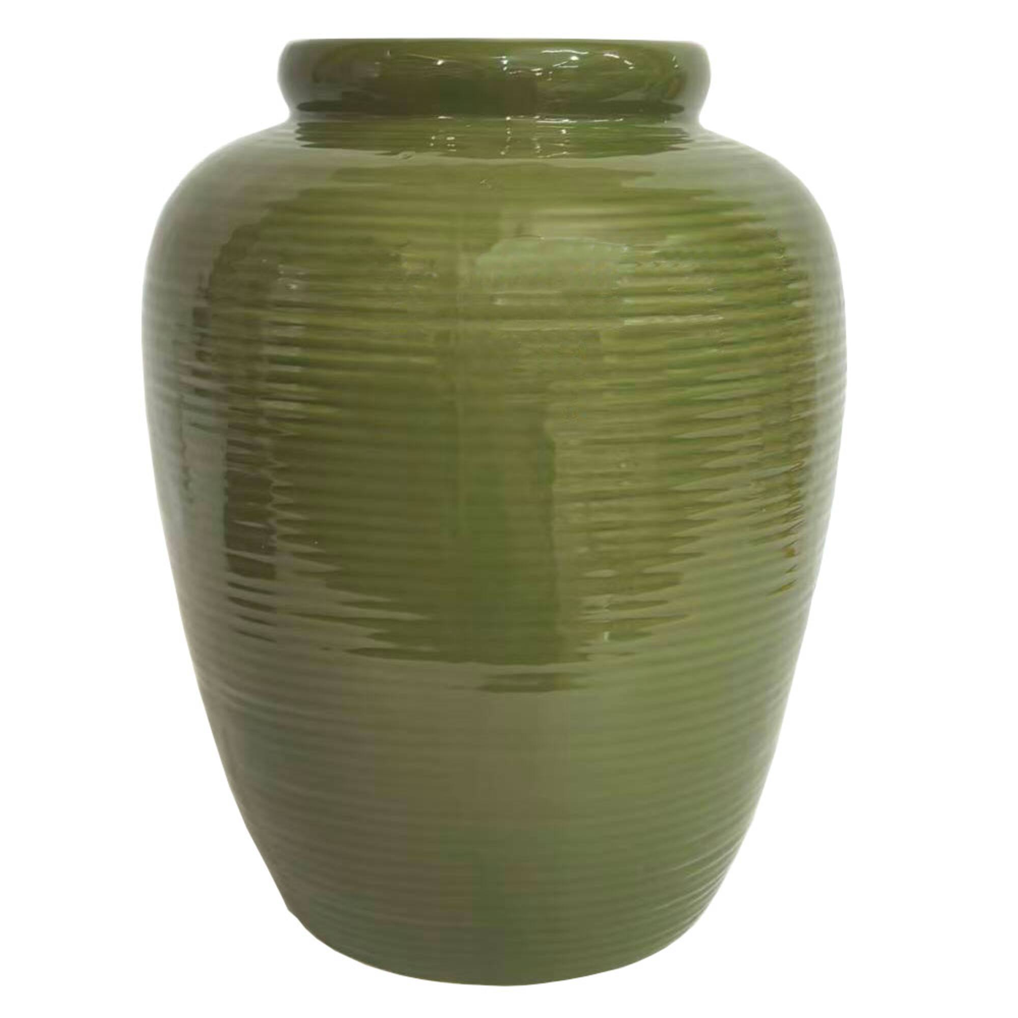 8.25" Green Ceramic Vase by Ashland®